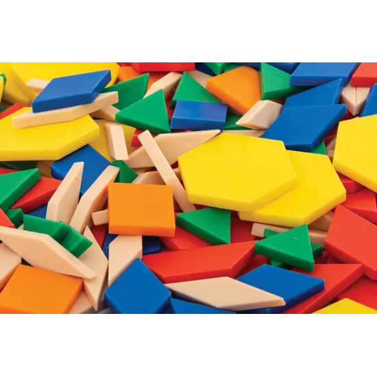 Teachables Pattern Blocks Class Pack - Solid Plastic