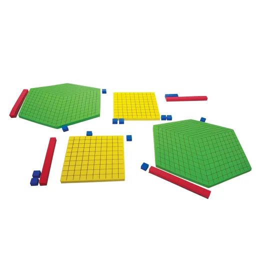 Teachables Magnetic Base Ten Foam Set - 3D Pieces, Set of 57 - Modern Teaching Aids NZ