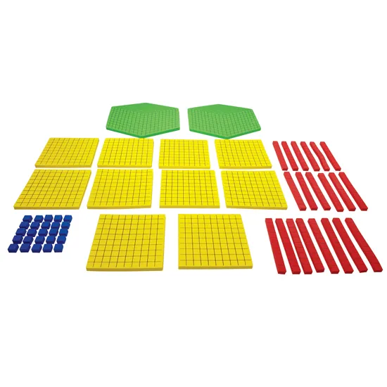 Teachables Magnetic Base Ten Foam Set - 3D Pieces, Set of 57 - Modern Teaching Aids NZ