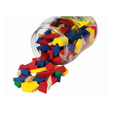 Teachables Wooden Pattern Blocks - Assorted Shapes, Set of 500 - Modern Teaching Aids NZ