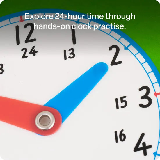 Teachables Clock Face - Small - 24-Hour - Modern Teaching Aids NZ