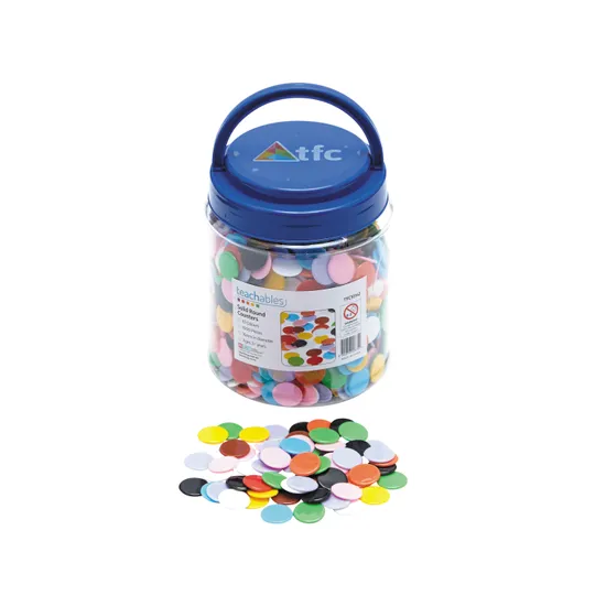 Teachables Solid Counters - 16 mm, Pack of 1,000 - Modern Teaching Aids NZ