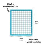 Teachables Number Boards - 1 to 120 Horizontal, Set of 10 - Modern Teaching Aids NZ