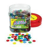 Teachables Transparent Counters - 16 mm, 4 Colours, Pack of 2,000 - Modern Teaching Aids NZ