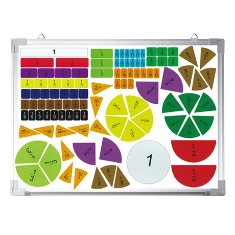 Teachables Magnetic Fraction Builders - Visual Fractions Resource - Modern Teaching Aids NZ