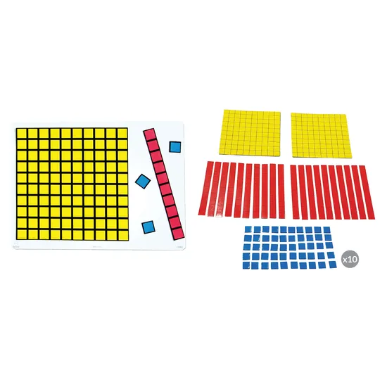 Magnetic Base Ten Class Pack - Place Value Manipulatives