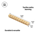Teachables MAB Base Ten Longs - Set of 50 - Modern Teaching Aids NZ