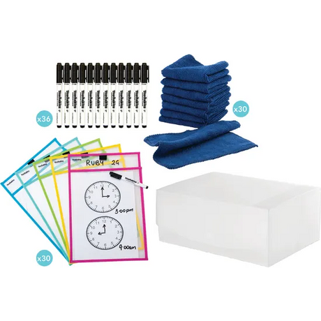 Teachables Write n Wipe Sleeve Class Kit - Modern Teaching Aids NZ