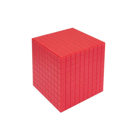 Teachables Base Ten MAB Cube - Plastic, Red - Modern Teaching Aids NZ