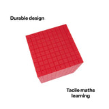 Teachables Base Ten MAB Cube - Plastic, Red - Modern Teaching Aids NZ