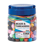 Teachables Rainbow Beads and Threaders - 15 mm - Modern Teaching Aids NZ