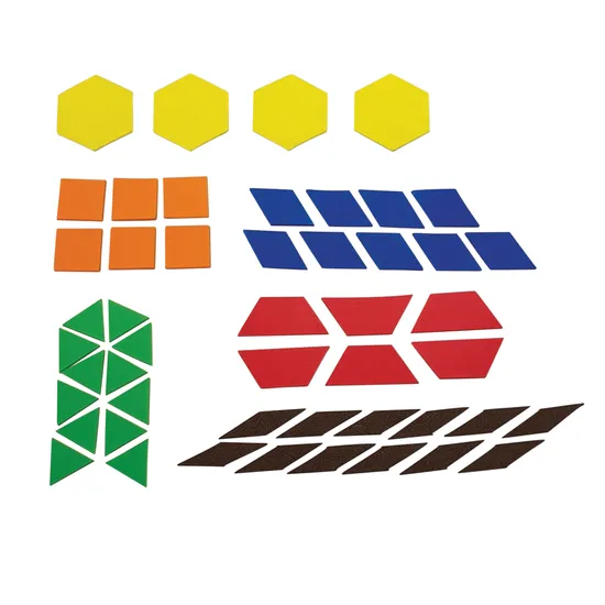 Teachables Magnetic Pattern Blocks - Set of 49 - Modern Teaching Aids NZ