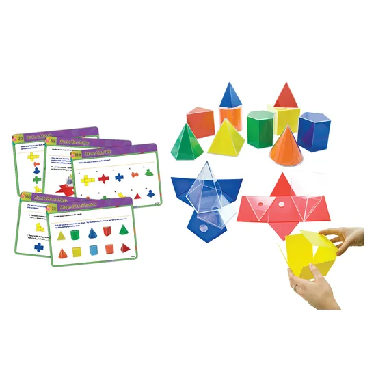 Teachables Folding Geometric Shapes - With Activity Cards - Modern Teaching Aids NZ