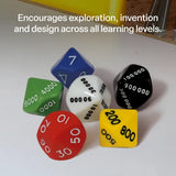 Teachables Place Value Dice - Student Set of 6 - Modern Teaching Aids NZ