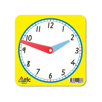 Teachables Clock Face - Small, 12-Hour, Single - Modern Teaching Aids NZ