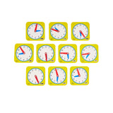 Teachables Clock Faces - Small, 12-Hour, Set of 10 - Modern Teaching Aids NZ
