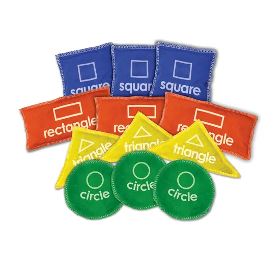 Teachables Bean Bags - Shapes, Set of 12 - Modern Teaching Aids NZ