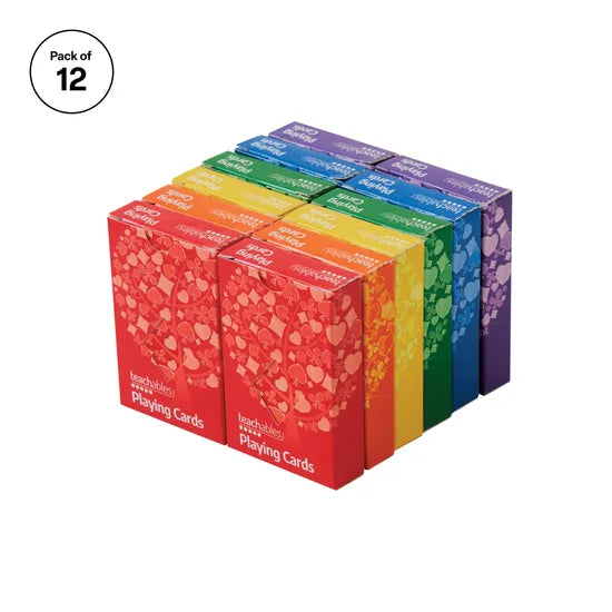 Teachables Playing Cards - Pack of 12 - Modern Teaching Aids NZ