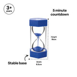 Teachables Sand Timer - Giant, 5 Minutes, Blue - Modern Teaching Aids NZ