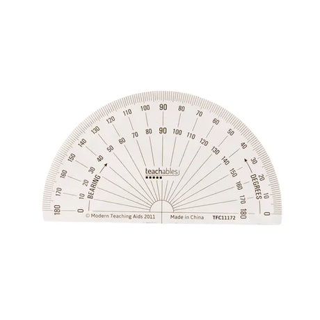 Protractor 180 Basic VuThru - Modern Teaching Aids NZ
