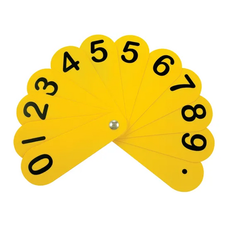 Teachables Number Fan - Single Number - Modern Teaching Aids NZ