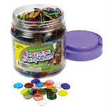 Teachables Transparent Counters - 16 mm, 10 Colours - Modern Teaching Aids NZ