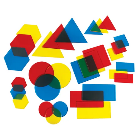 Teachables OHP Attribute Blocks - Set of 30 - Modern Teaching Aids NZ