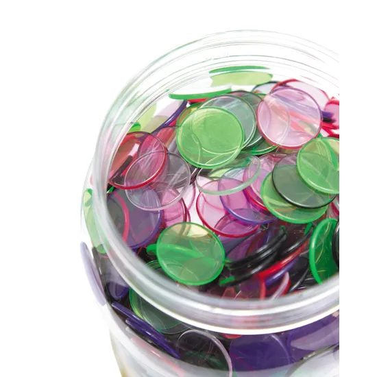 Teachables Transparent Counters - 20 mm, Pack of 1000 - Modern Teaching Aids NZ