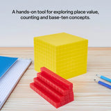 Teachables Base Ten MAB Cube - Plastic, Yellow - Modern Teaching Aids NZ