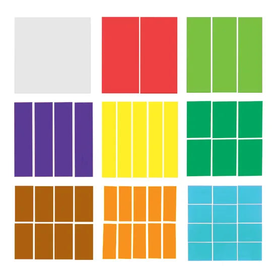 Teachables Fraction Squares - Student Set, 51 Pieces - Modern Teaching Aids NZ