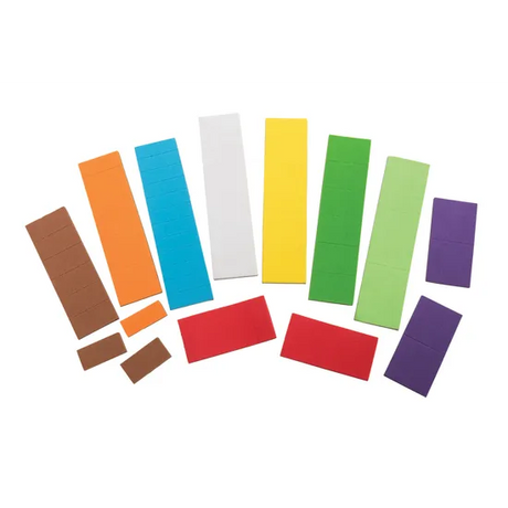 Teachables Magnetic Fraction Strips - Set of 51 - Modern Teaching Aids NZ