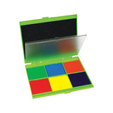 Teachables Stamp Pad - Black & 6 Colours, Set of 7 - Modern Teaching Aids NZ