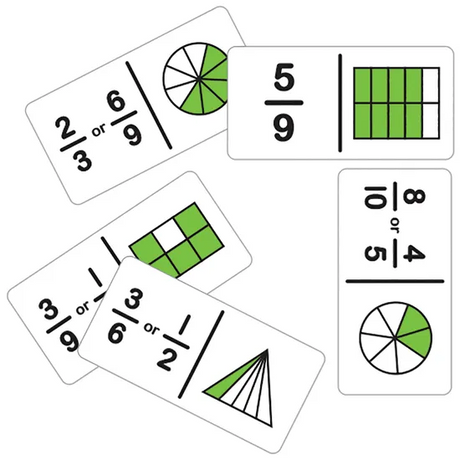 Teachables Dominoes - Simple Fractions B - Modern Teaching Aids NZ