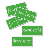 Teachables Dominoes - 9Ã—9 Words, Set of 55 - Modern Teaching Aids NZ