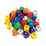 Dice: 6 Face Solid 1-6 50 Pieces - Modern Teaching Aids NZ