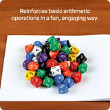 Teachables Dice - 10-Face Solid 0-9, Set of 50 - Modern Teaching Aids NZ