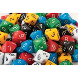 Teachables Dice - 10-Face Solid 1-10, Set of 50 - Modern Teaching Aids NZ