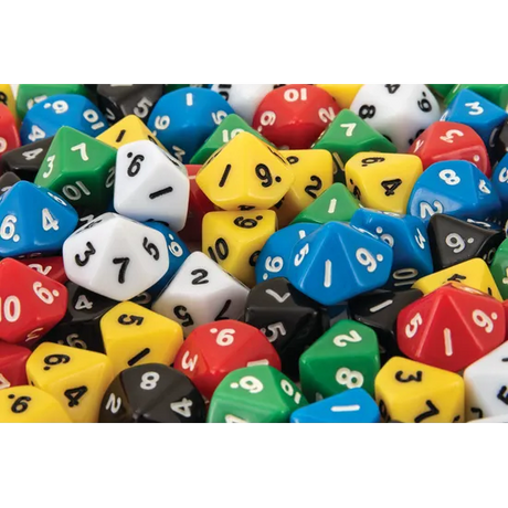 Teachables Dice - 10-Face 1-10, Jar of 100 - Modern Teaching Aids NZ