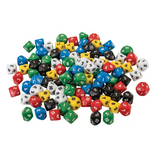Teachables Dice - 10-Face 1-10, Jar of 100 - Modern Teaching Aids NZ