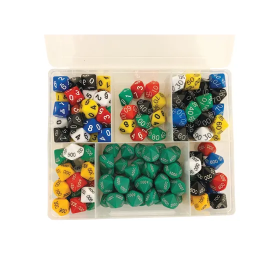 Teachables Place Value Dice Set - 140 Pieces in Container - Modern Teaching Aids NZ