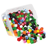Teachables MultiLink Cubes - Maths Manipulatives, Set of 500 in Container - Modern Teaching Aids NZ
