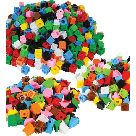 Teachables Multilink Set - Cubes, Prisms and Triangles - Modern Teaching Aids NZ