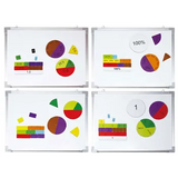 Teachables Magnetic Fraction Builders Set - Maths Learning Tool - Modern Teaching Aids NZ