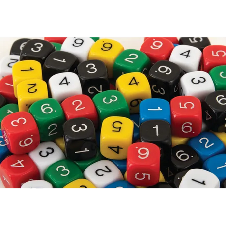Teachables Dice - 6-Face Polyhedra, 1-6, Jar of 100 - Modern Teaching Aids NZ