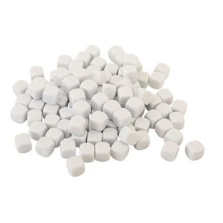 Teachables Blank Dice - 16 mm, Jar of 100 - Modern Teaching Aids NZ