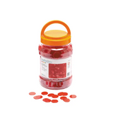 Teachables Counters - Transparent Red, 22 mm, Pack of 1,000 - Modern Teaching Aids NZ