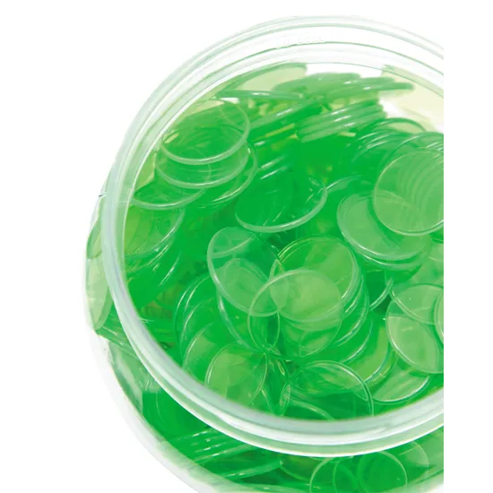 Teachables Counters - Transparent 22 mm, Multi-Coloured Pack