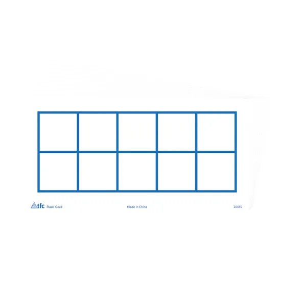 Teachables Ten Frames Flashcards - Write & Wipe, Set of 30 - Modern Teaching Aids NZ