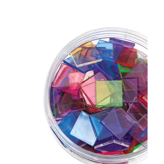 Teachables Colour Tiles - Transparent, 2 cm, Set of 500 - Modern Teaching Aids NZ