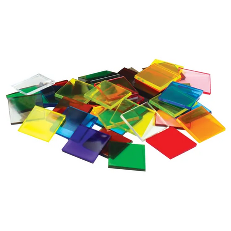 Teachables Colour Tiles - Transparent, 2 cm, Set of 500 - Modern Teaching Aids NZ